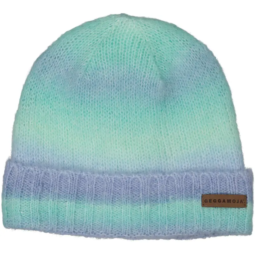 Geggamoja Stickad mössa Rainbow Blue - 6år-vuxen