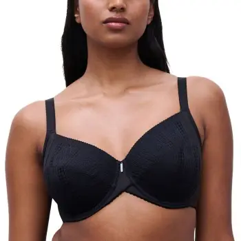 Chantelle Chantelle BH EasyFeel Very Covering Underwired Bra Svart nylon B 75 Dame