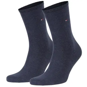 Tommy Hilfiger Tommy Hilfiger Strømper 2P Women Classic Casual Socks Blå Str 39/42 Dame