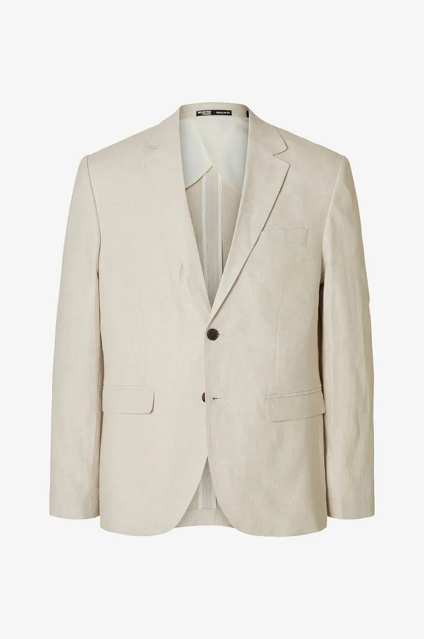 Selected Men Blazer slhReg-Malik Sun Blz - Beige