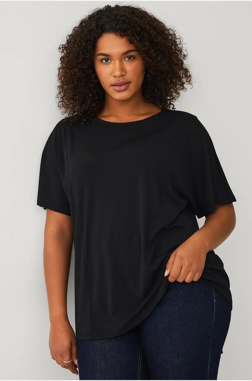 Ellos Plus collection Topp med vide ermer - Svart