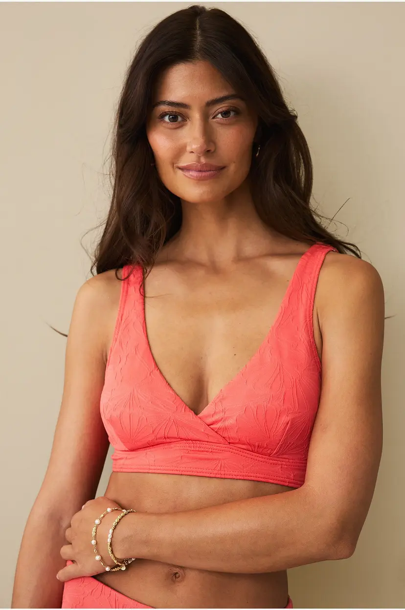Ellos Collection Bikini BH med omslagsdesign - Rosa