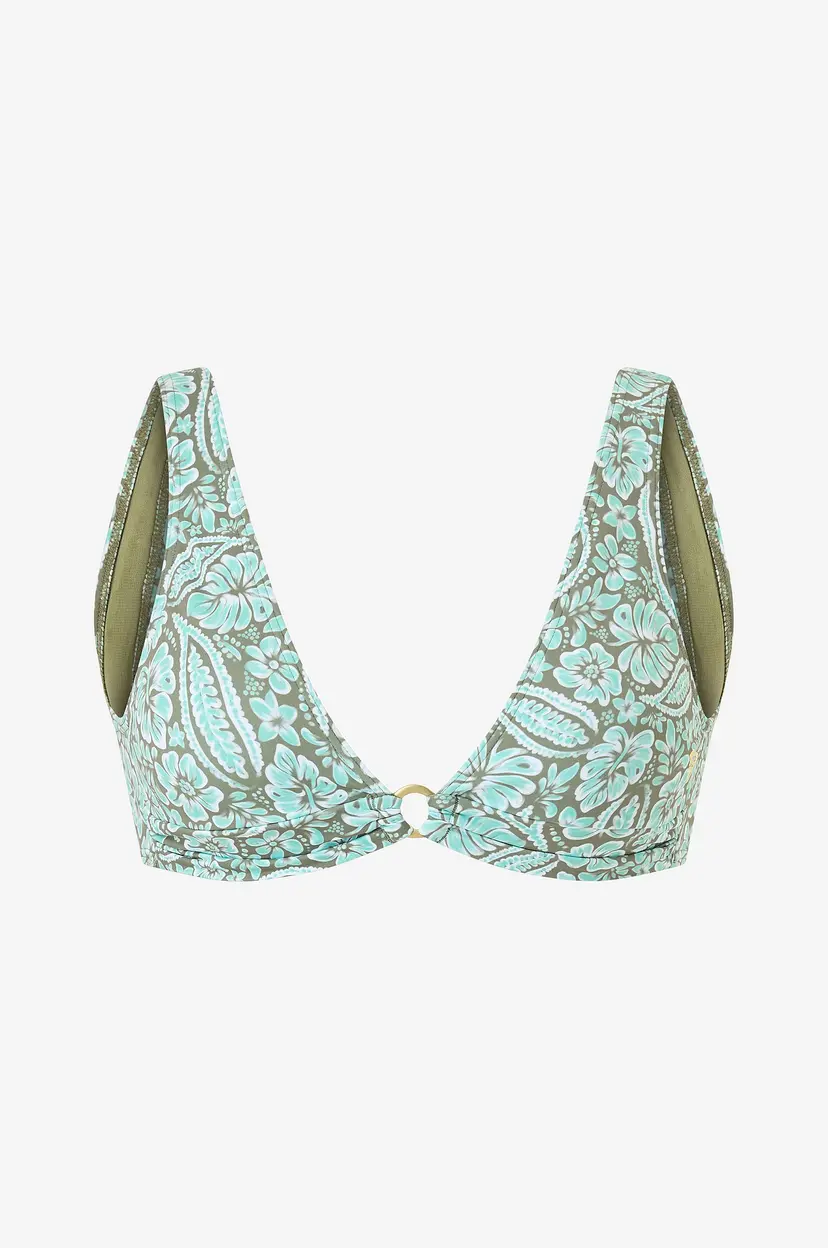 Roxy Bikini-BH Wildside Paisley Elongated Tri - Grønn