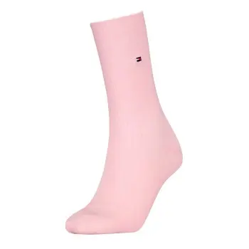 Tommy Hilfiger Tommy Hilfiger Strømper Women Premium Refined Rib Socks Lysrosa Str 35/38 Dame