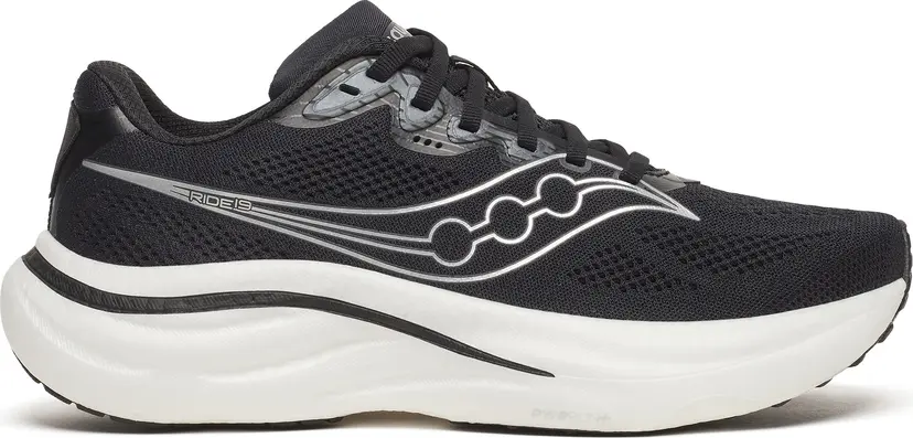 Saucony Saucony Men's Ride 19 Wide Black/silver