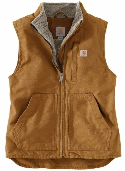 Carhartt Workwear Carhartt Workwear W's Sherpa Lined Mock Neck Vest Carhartt® Brown