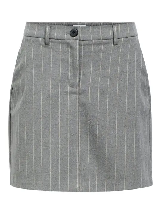Object Object - Lisa Mw Short Skirt - Medium Grey Melange Humus Pins