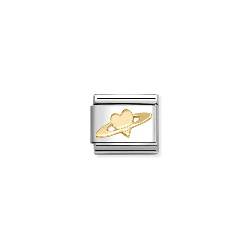 Nomination Gold Saturn Heart