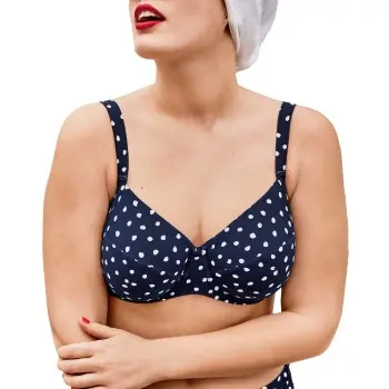 Rosa Faia Rosa Faia Blue Dots Luna Big Cup Bikini Bra Marine F 38 Dame