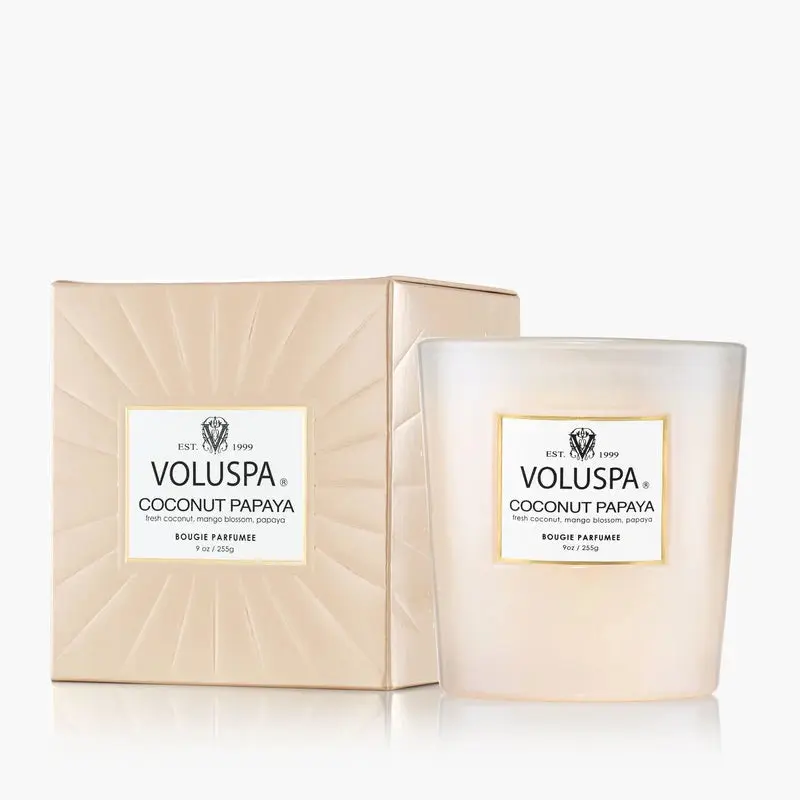 VOLUSPA Classic Boxed Candle 269g - Papaya Coconut