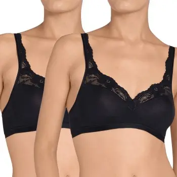 Sloggi Sloggi BH 2P Romance SI BH Svart A 85 Dame