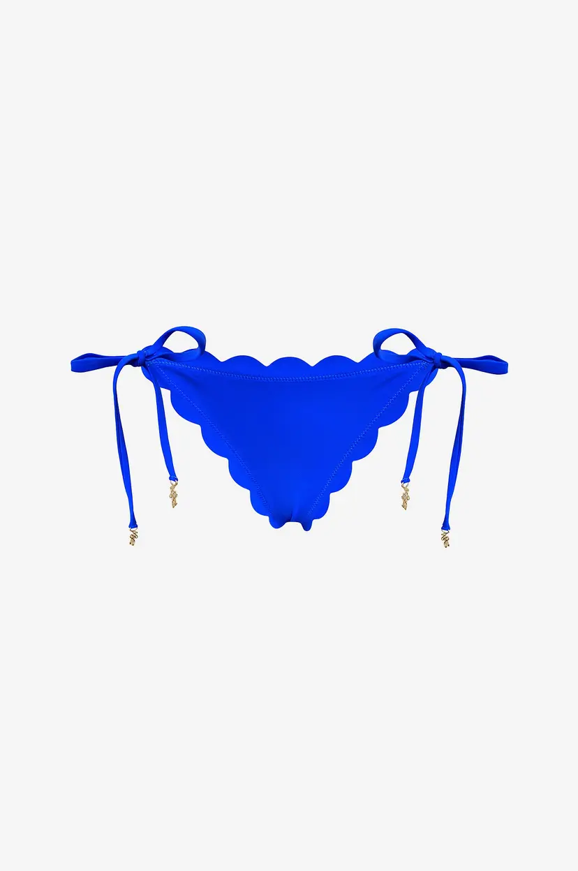 KAANDA Beach life Bikinitruser New Venus Scallop Tie Side Bottom - Blå