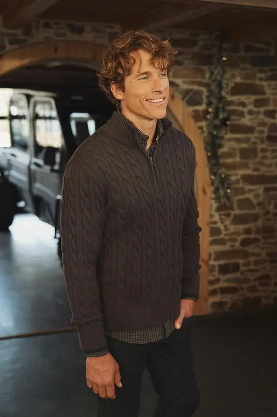 Black Blue Mens knit regular fit