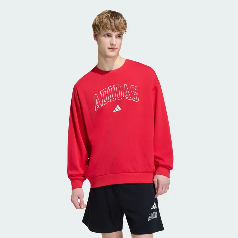 Adidas Seasonal Essentials Collegiate French Terry Crew Sweatshirt