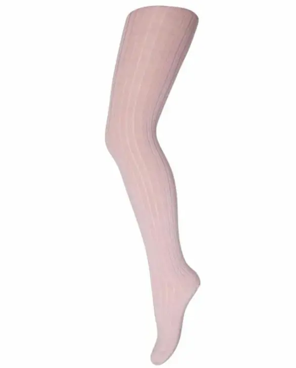 MP Strømpebukse i ull "Ribb" Wood Rose