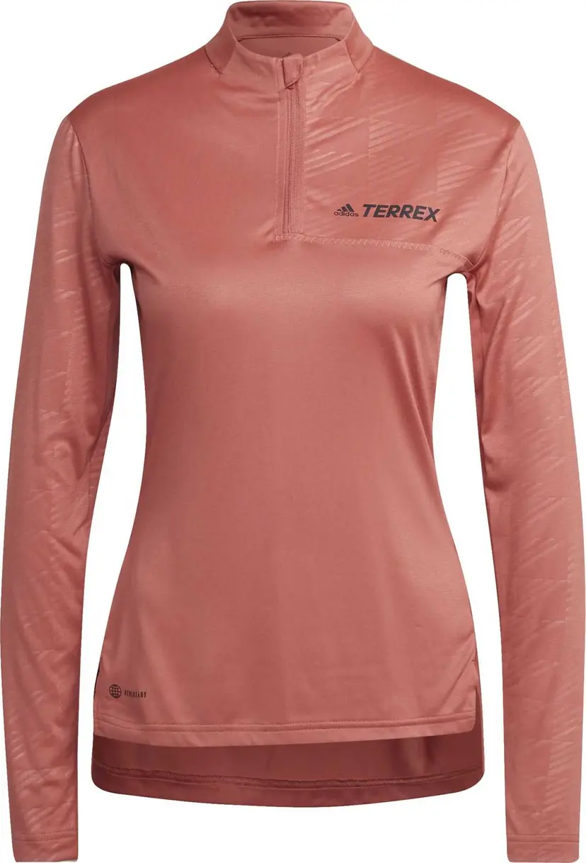 Adidas Adidas Women's Terrex Multi Half-Zip Tee Wonred