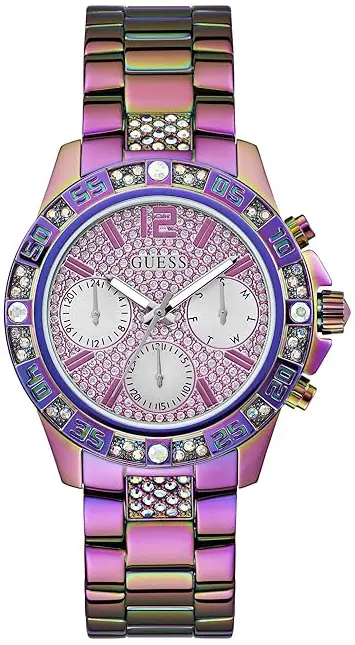 Guess Guess Dameklokke GW0771L4 Sport Lilla/Stål Ø40 mm