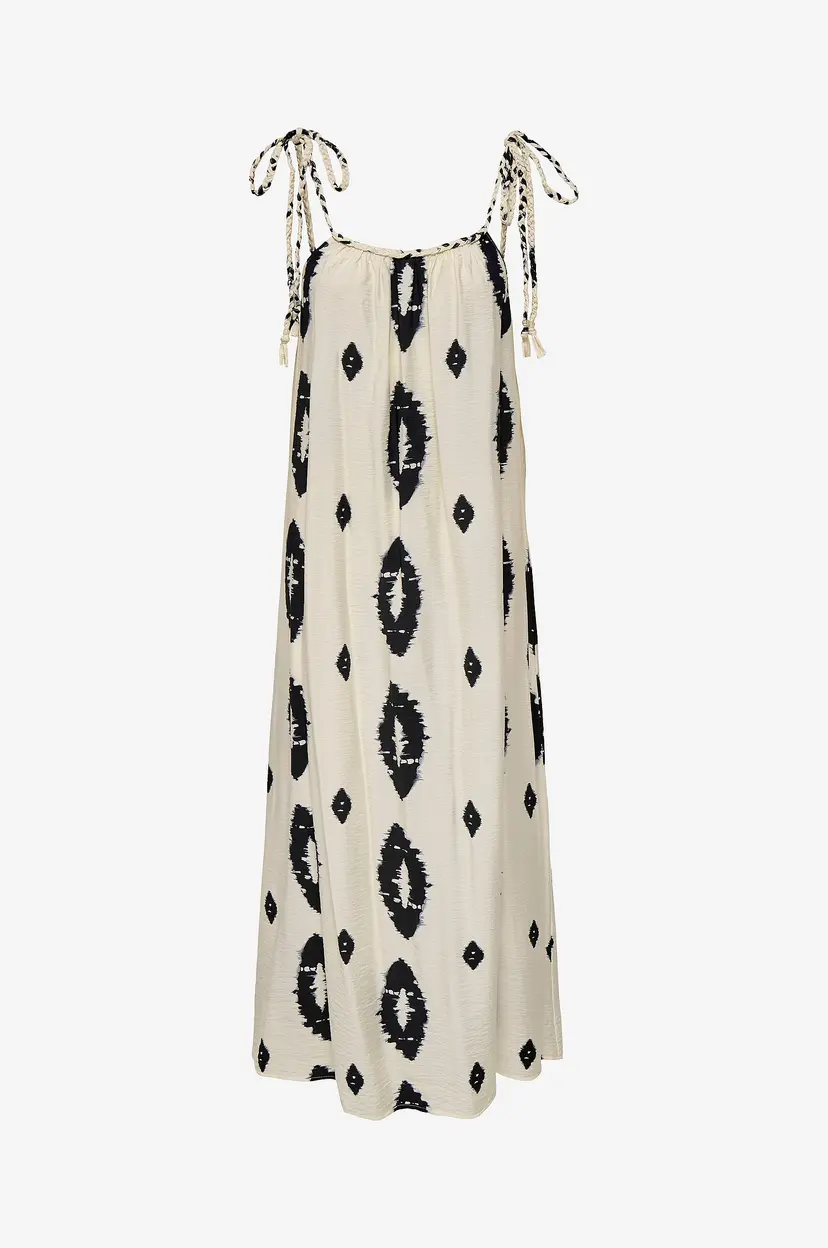 ONLY Kjole Onlelanor SL Braid Ankel Dress Wvn - Hvit