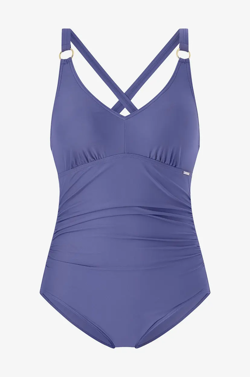 Speedo Badedrakt Womens Shaping V Neck 1 Piece - Blå