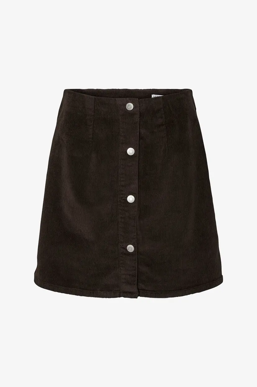 Vero Moda Skjørt vmEtta HR Short Cord Skater Skirt N - Brun