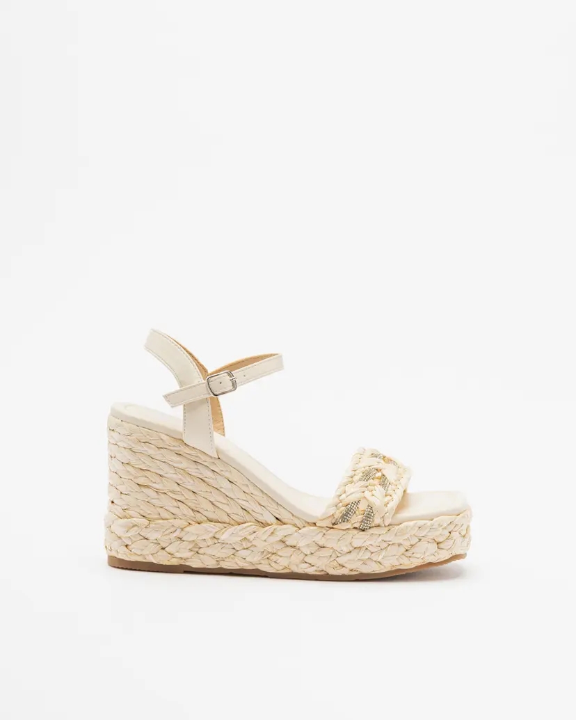 Gloss Gloss 028-J11 Beige Wedge sandals