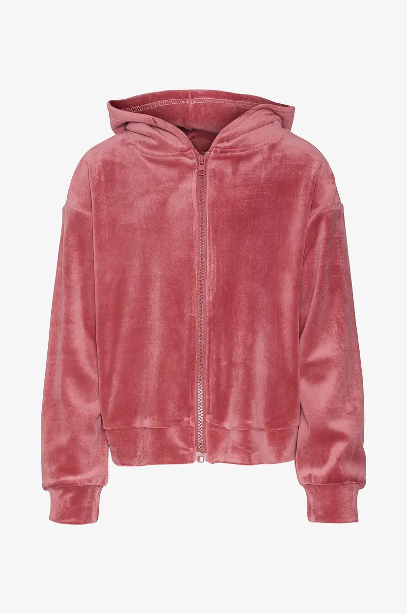 Vero Moda Girl Hettegenser vmAthena LS Zip Hoodie Jrs Girl - Rosa