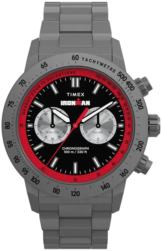 Timex Timex Herreklokke TW2Y02000 Ironman Sort/Stål Ø44 mm