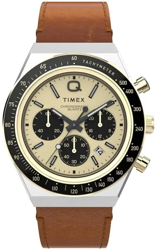 Timex Timex Herreklokke TW2W64400 Q Beige/Lær Ø40 mm