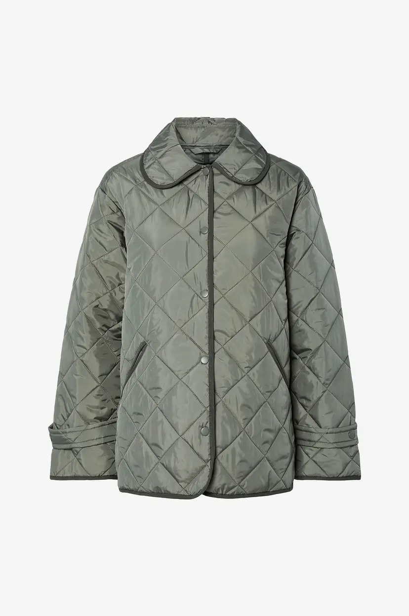 Pieces Jakke pcEmily Short Quilted Jacket - Grønn