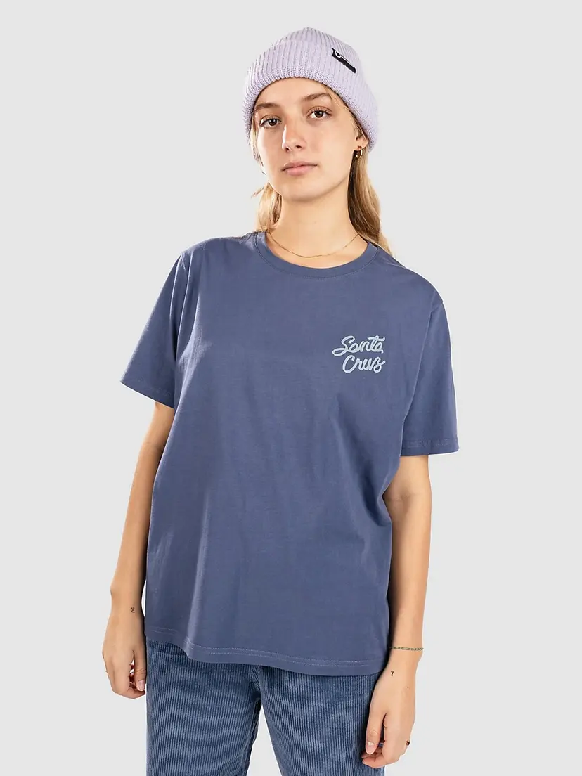 Santa Cruz Santa Cruz Love Script Back T-skjorte blå