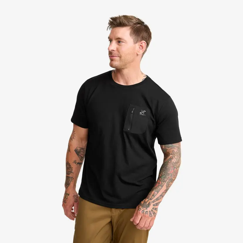 RevolutionRace Easy Pocket T-shirt Herre Black