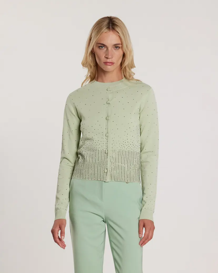 Relish Relish Moss Green Knitted coat