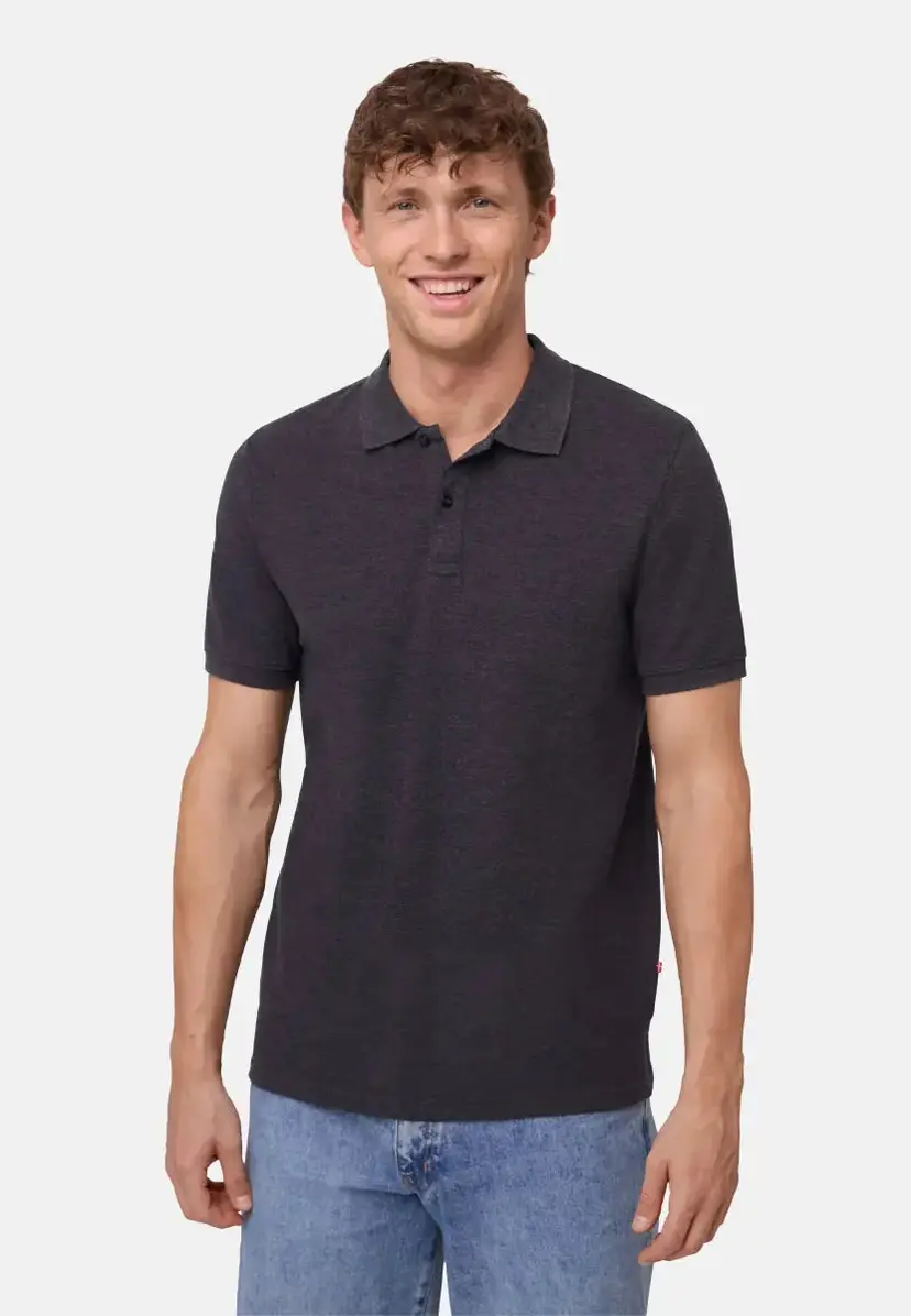 DANISH ENDURANCE DANISH ENDURANCE Mørkegrå melange Polo T-SHIRT, M