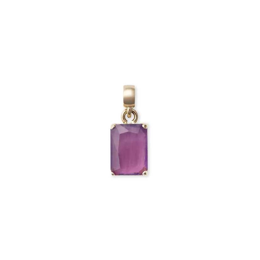 Daniel Wellington Gold Charm Amethyst Octagon | DW