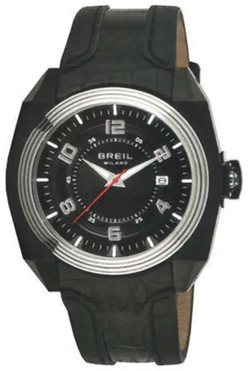 Breil Breil Dameklokke BW0321 Milano Sort/Lær Ø43 mm