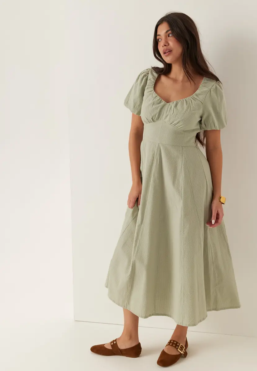 Bubbleroom Seersucker Midi Dress