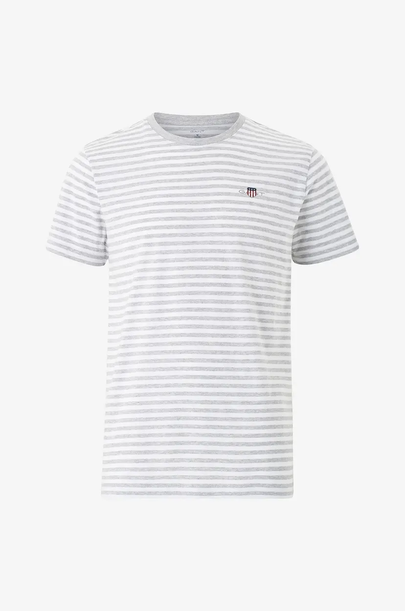 GANT Pysjamas t-skjorte Shield Stripe Pajama T-shirt - Grå