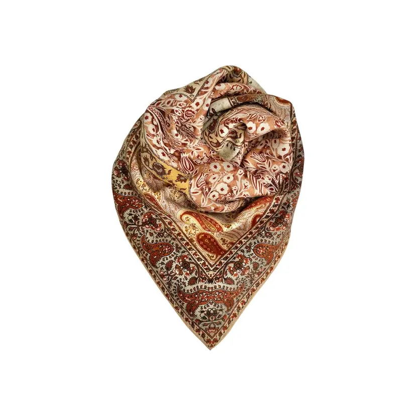Noma Skjerf 70x70 Terracotta/Gul Multicolours