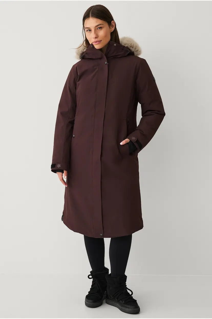 Áhkká Dunparkas Down Parka Polar W - Brun