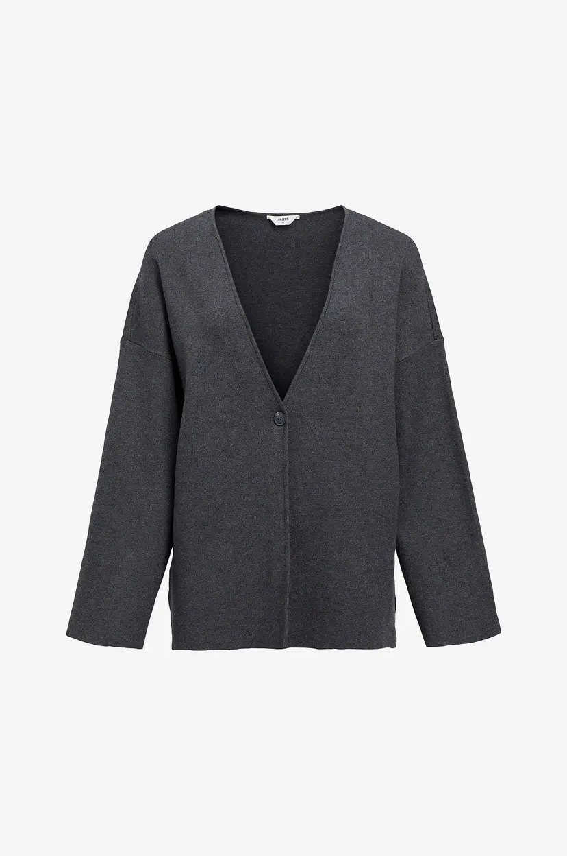Object Collectors Item Kardigan objReynard OZ V-neck - Grå
