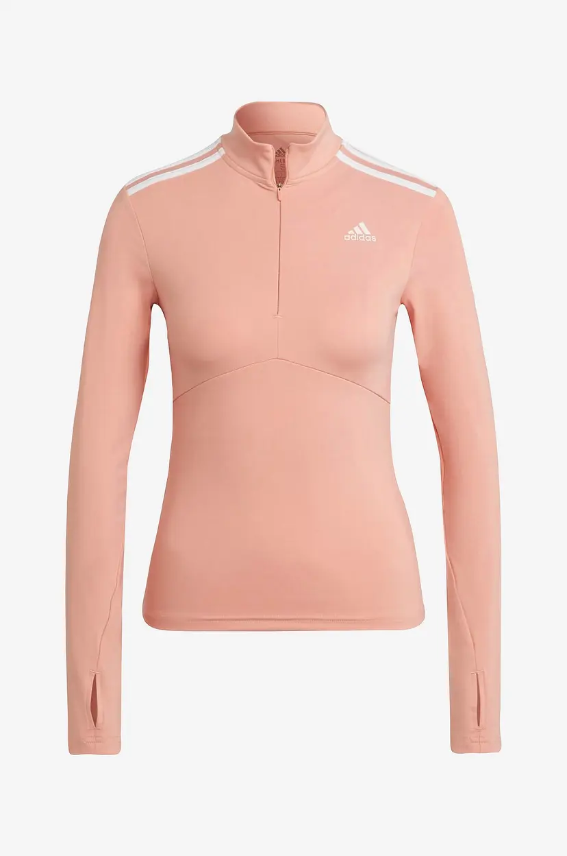 Adidas Sport Performance Treningstrøye Hyperglam Quarter-Zip Tee - Lilla