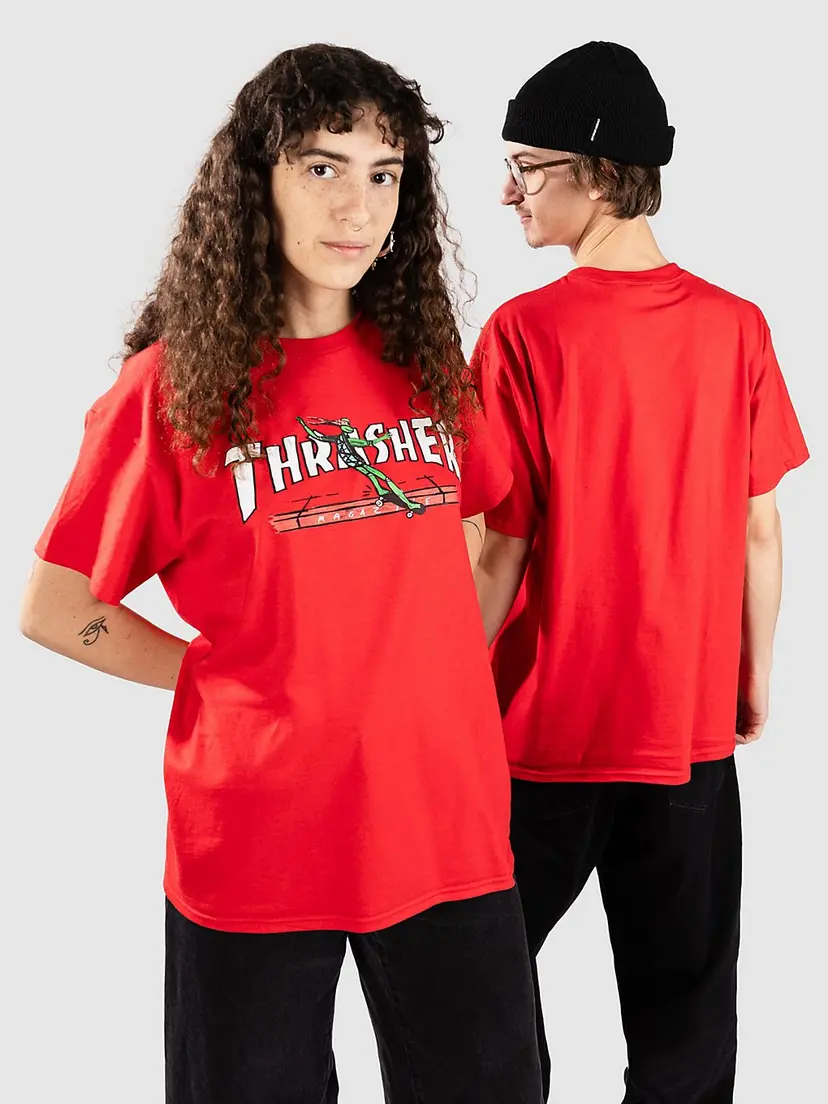 Thrasher Thrasher Red Curb By Lsd Worldpeace T-skjorte rød