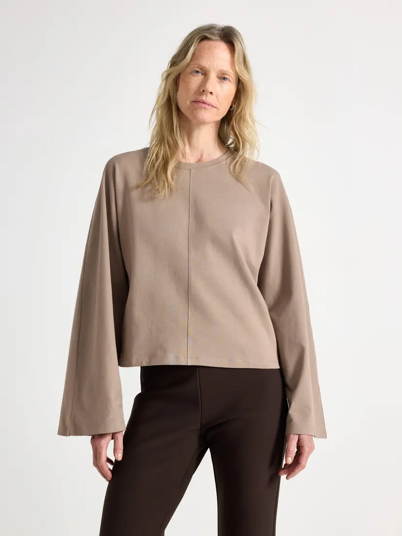 Lindex Jerseytopp med vide ermer