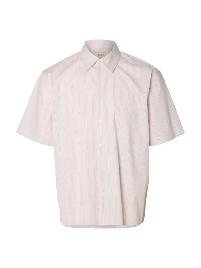 SELECTED SLHRLXGEORGE DOBBY MIX SS SHIRT
