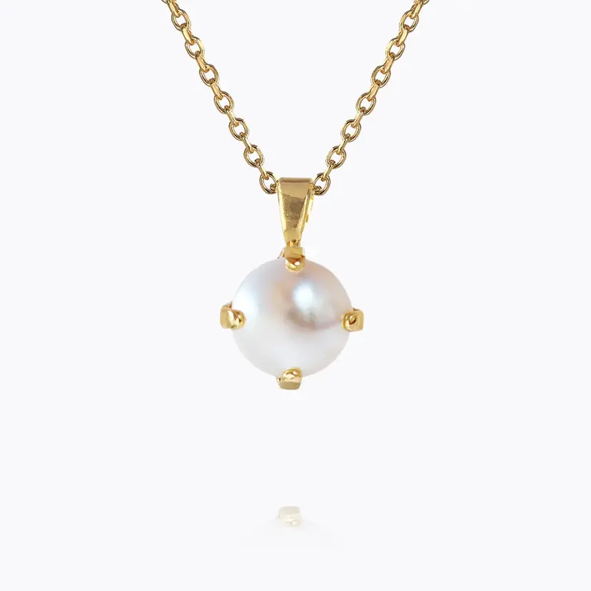 Caroline Svedbom Classic Petite Necklace Gold Pearl