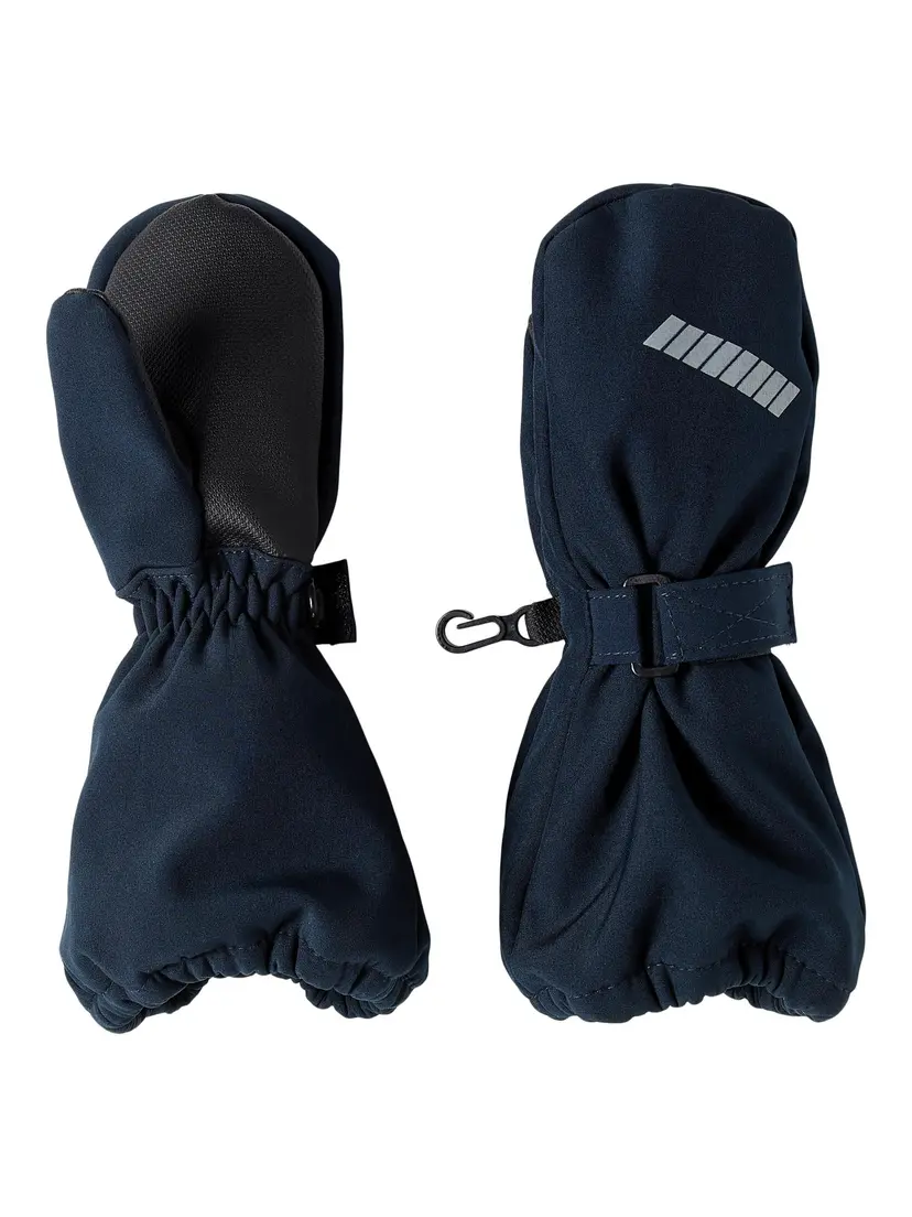 NAME IT Votter i softshell "ALFA" Mini Dark Sapphire