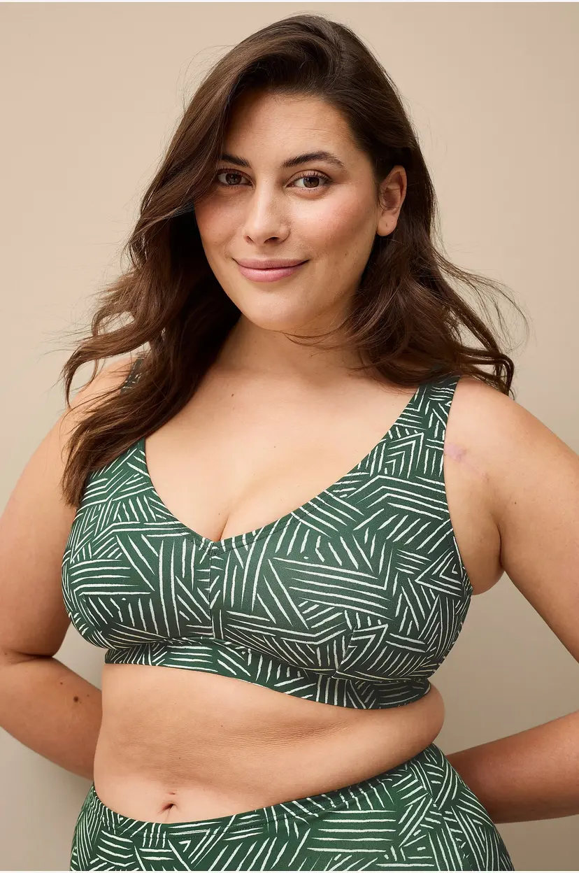 Ellos Plus collection Myk bikini-BH - Grønn