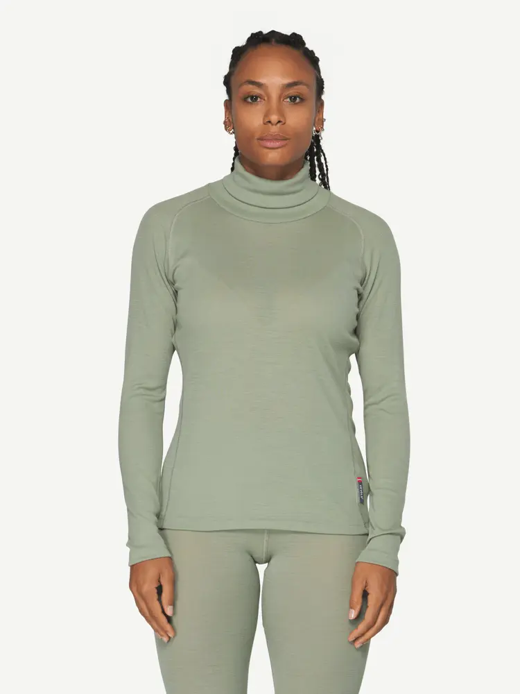 Devold Devold - Adventure Merino 190 High Neck Dame - Large - Grønn