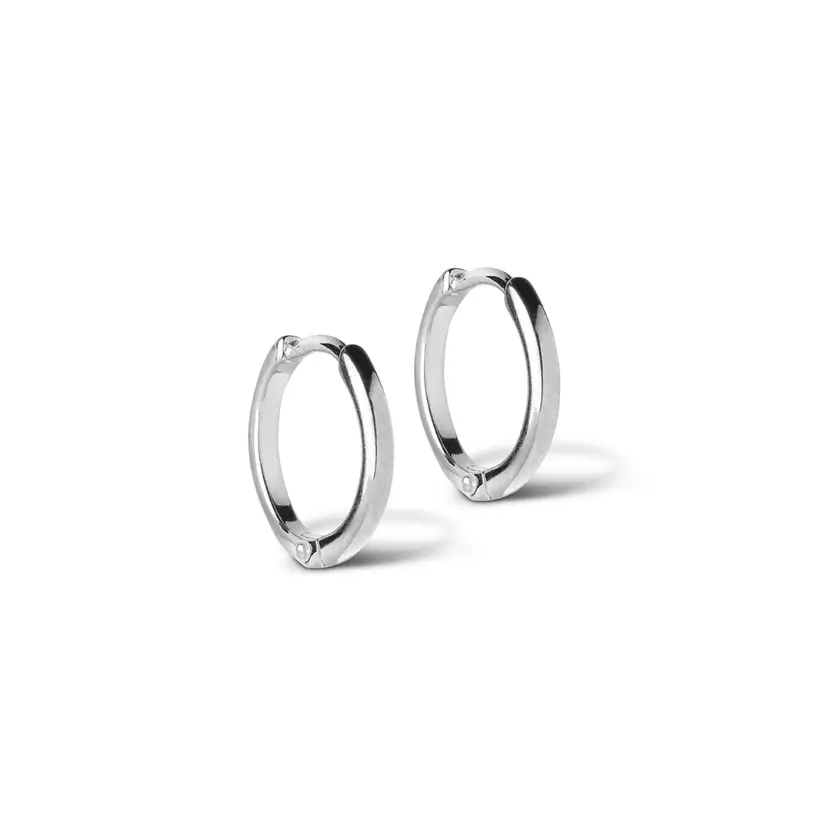 Enamel Enamel - Classic Hoops 10 mm i sølv - E168S