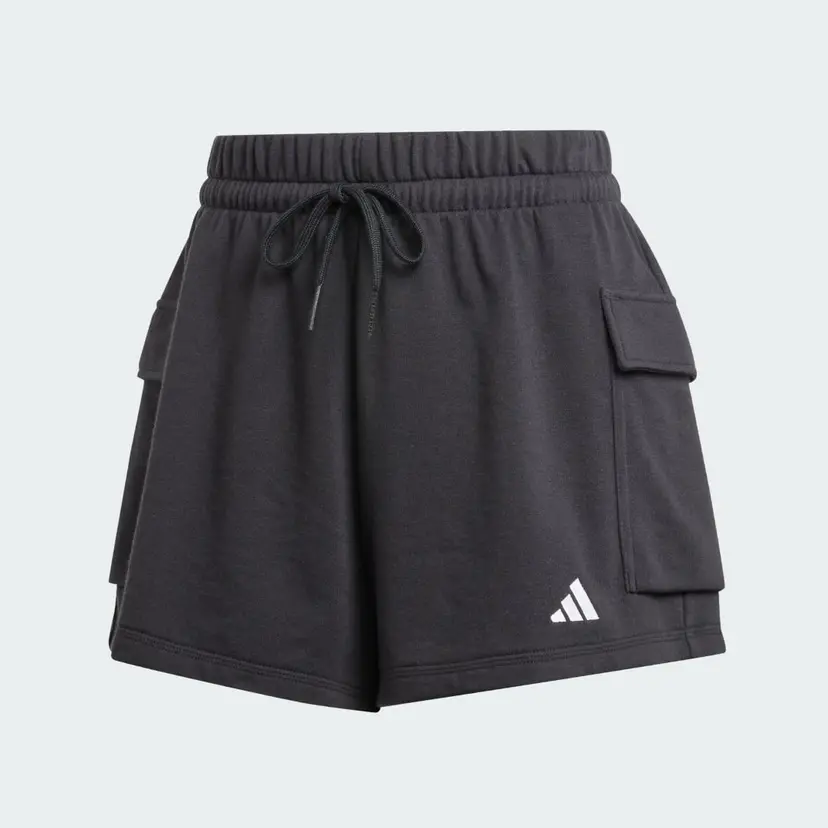 Adidas Essentials Small Logo French Terry Cargo Shorts